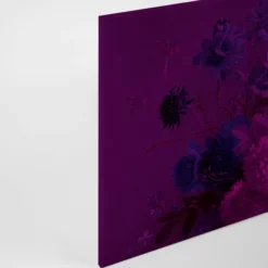 Leinwandbild Blumen, violett, 90x60 cm DD120396