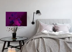 Leinwandbild Blumen, violett, 90x60 cm DD120396