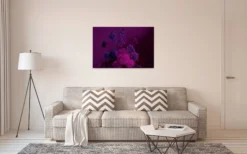 Leinwandbild Blumen, violett, 90x60 cm DD120396