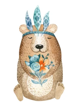 Leinwandbild Bär, braun, 50x70 cm DD123187