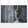 Leinwandbild Buddha, grau, 90x60 cm DD120320
