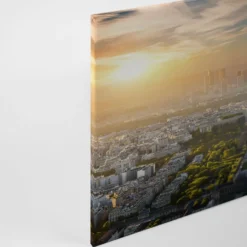 Leinwandbild Eiffelturm, grün, 90x60 cm DD120329