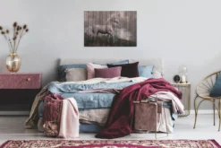 Leinwandbild Einhorn, braun, 90x60 cm DD120477