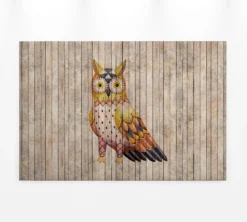 Leinwandbild Eule, braun, 90x60 cm DD120479