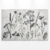 Leinwandbild Floralillustrationen, grau, 90x60 cm DD120363