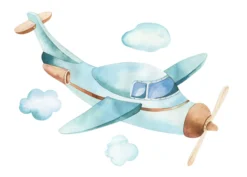 Leinwandbild Flugzeug, hellblau, 70x50 cm DD123105