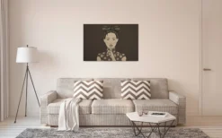 Leinwandbild Frau, braun, 90x60 cm DD120462
