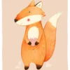 Leinwandbild Fuchs, orange, 50x70 cm DD123192