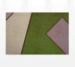 Leinwandbild Geometrische Muster, grün, 90x60 cm DD120434