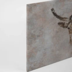 Leinwandbild Geweihträger, grau, 90x60 cm DD120444