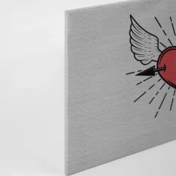 Leinwandbild Herz, rot, 90x60 cm DD120473
