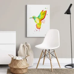 Leinwandbild Kolibri, gelb, 50x70 cm DD123171