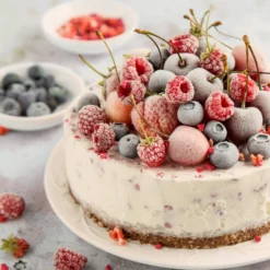 Leinwandbild Kuchen, weiß, 50x50 cm DD123284