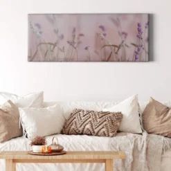 Leinwandbild Lavendel, rosa, 100x40 cm DD123221