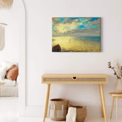 Leinwandbild Meer, blau, 70x50 cm DD123058