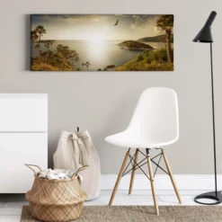 Leinwandbild Meer, blau, 100x40 cm DD123218