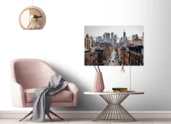 Leinwandbild New York, grau, 90x60 cm DD120324