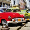 Leinwandbild Oldtimer, rot, 70x50 cm DD123054