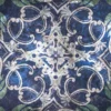Leinwandbild Ornamente, blau, 50x50 cm DD123305
