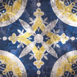 Leinwandbild Ornamente, blau, 50x50 cm DD123302