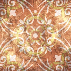 Leinwandbild Ornament, orange, 50x50 cm DD123306