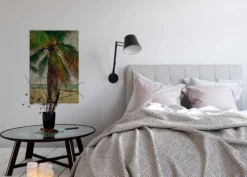 Leinwandbild Palme, braun, 60x90 cm DD120457