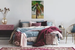 Leinwandbild Palme, braun, 60x90 cm DD120457