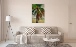 Leinwandbild Palme, braun, 60x90 cm DD120457