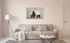 Leinwandbild Panda, weiß, 90x60 cm DD120427