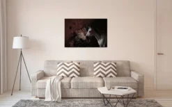Leinwandbild Pferd, braun, 90x60 cm DD120390