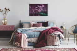Leinwandbild Pilze, lila, 90x60 cm DD120476