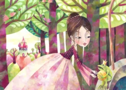 Leinwandbild Prinzessin, grün, 70x50 cm DD123103