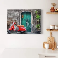 Leinwandbild Roller, rot, 70x50 cm DD123056