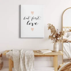 Leinwandbild Schriftzug, weiß, 50x70 cm DD123145