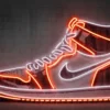 Leinwandbild Sneaker Mielu, orange, 70x50 cm DD123089
