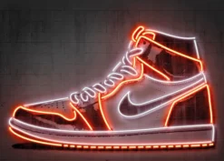 Leinwandbild Sneaker Mielu, orange, 70x50 cm DD123089