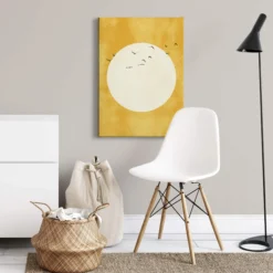 Leinwandbild Sonne, ocker, 50x70 cm DD123158