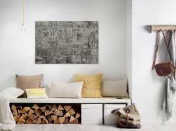 Leinwandbild Stadtszene, grau, 90x60 cm DD120437