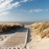 Leinwandbild Strand, blau, 70x50 cm DD123035