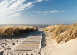Leinwandbild Strand, blau, 70x50 cm DD123035