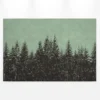 Leinwandbild Tannenwald, dunkelgrün, 90x60 cm DD120385