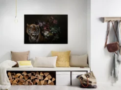 Leinwandbild Tiger, orange, 90x60 cm DD120387