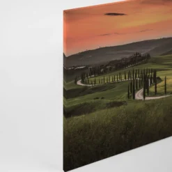 Leinwandbild Toskanische Landschaft, grün, 90x60 cm DD120313