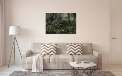Leinwandbild Tropischer Dschungel, grün, 90x60 cm DD120393