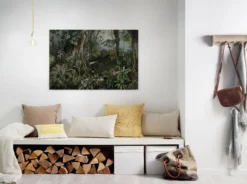 Leinwandbild Tropischer Dschungel, grün, 90x60 cm DD120393