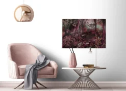 Leinwandbild Tropischer Dschungel, violett, 90x60 cm DD120392