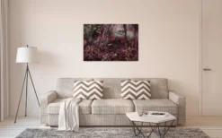 Leinwandbild Tropischer Dschungel, violett, 90x60 cm DD120392