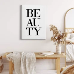 Leinwandbild Typografie, schwarz, 50x70 cm DD123148