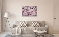 Leinwandbild Vögel, grün, 90x60 cm DD120350