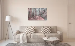Leinwandbild Wald, braun, 90x60 cm DD120305